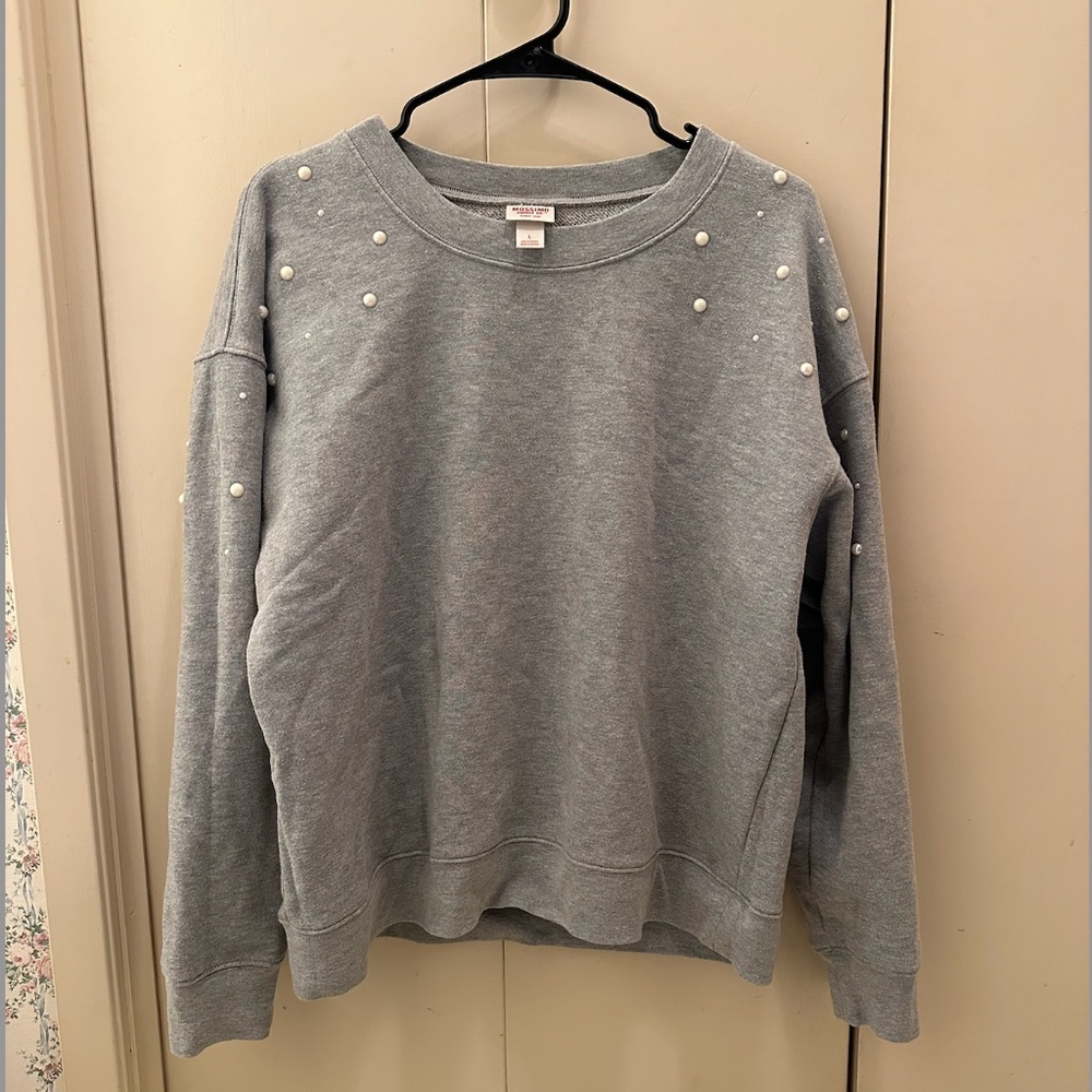 Mossimo Supply Co. Pearl Grey Sweatshirt